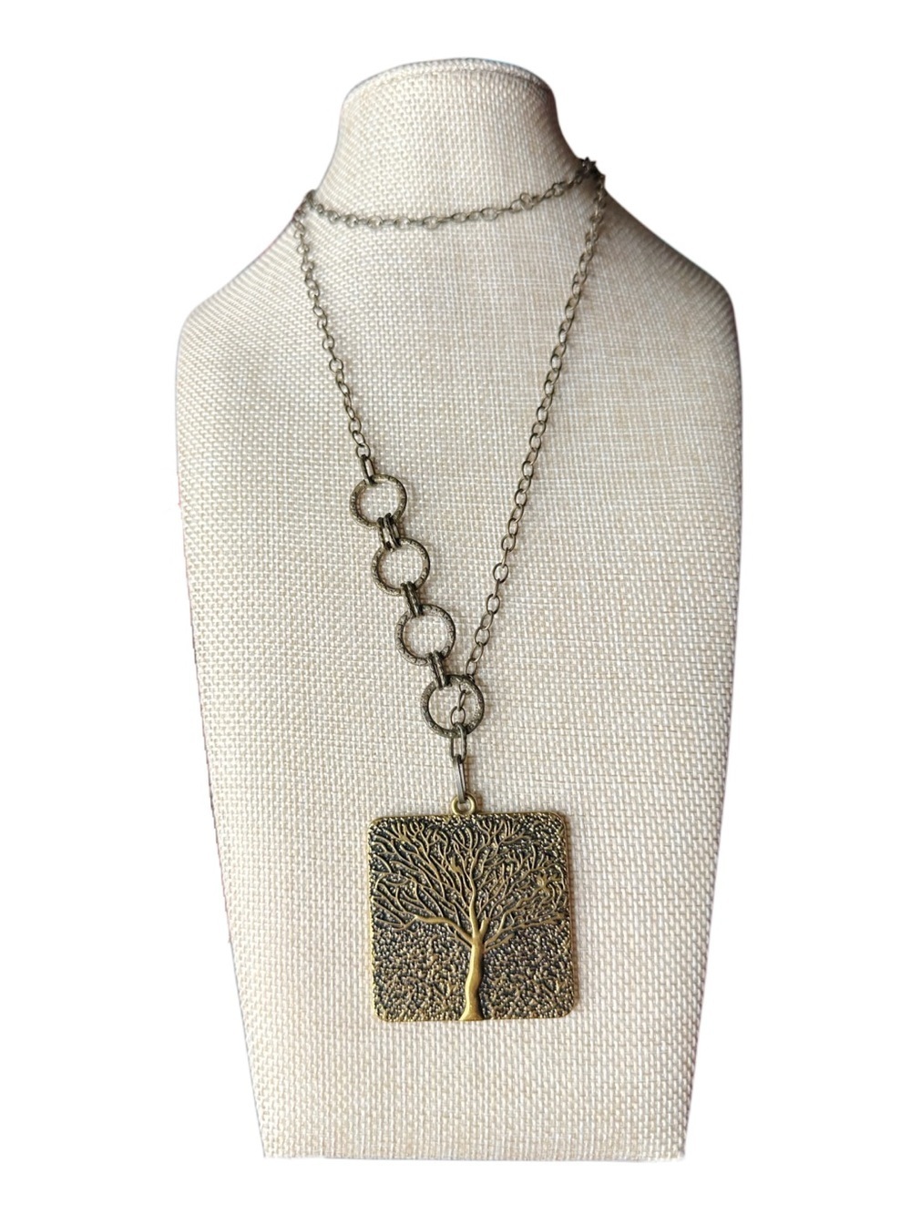 Gold-Tone Tree of Life Pendant Necklace - Women Jewelry